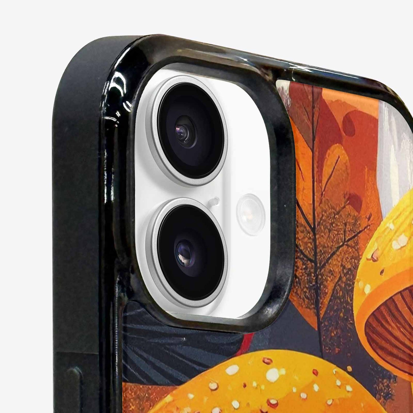 iPhone 16 Case — Bold Autumn Mushroom Bold Autumn Mushroom, Custom Print Case Cover