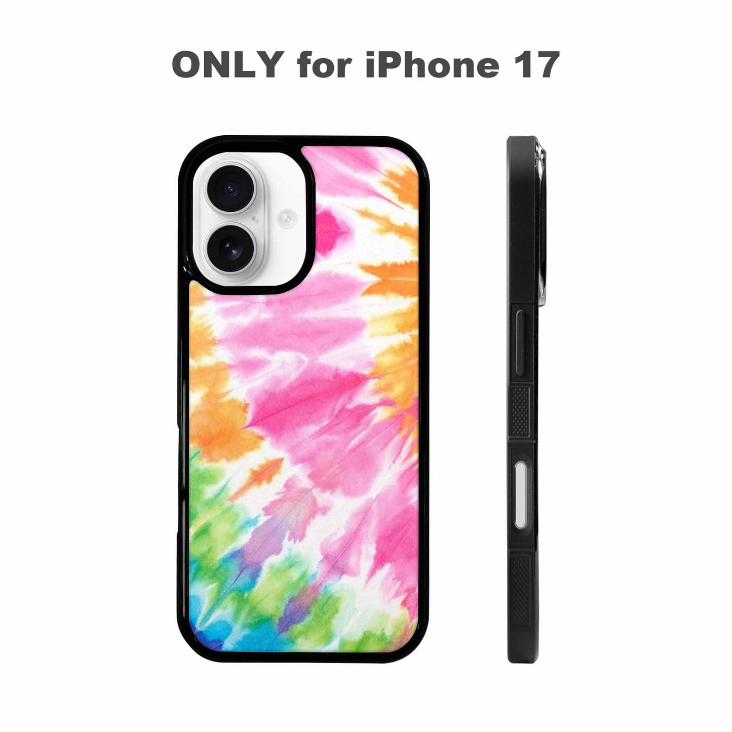 iPhone 17 Case — Tie Dye Rainbow Twist Custom Tie, Original Design Phone Case