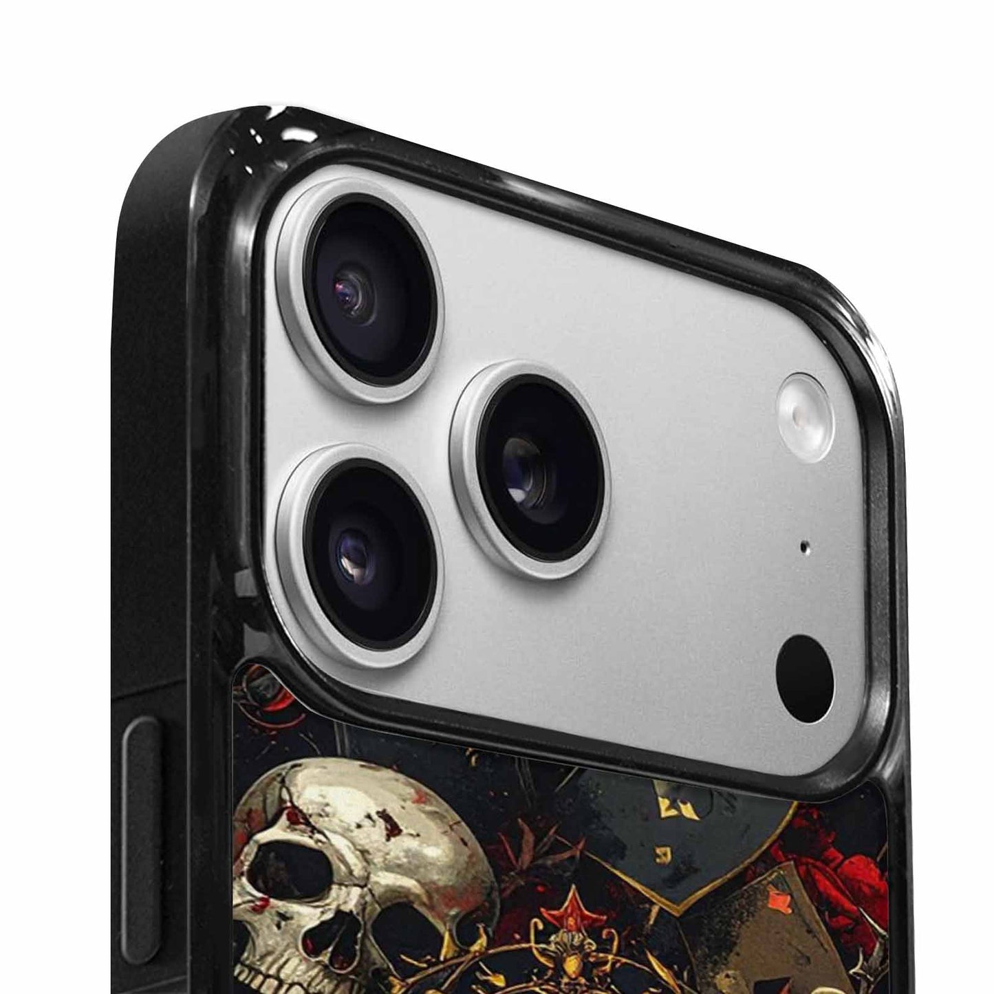 iPhone 17 Pro Case — Skull Dark Art Gothic Print Gothic, Custom Printed Phone Case