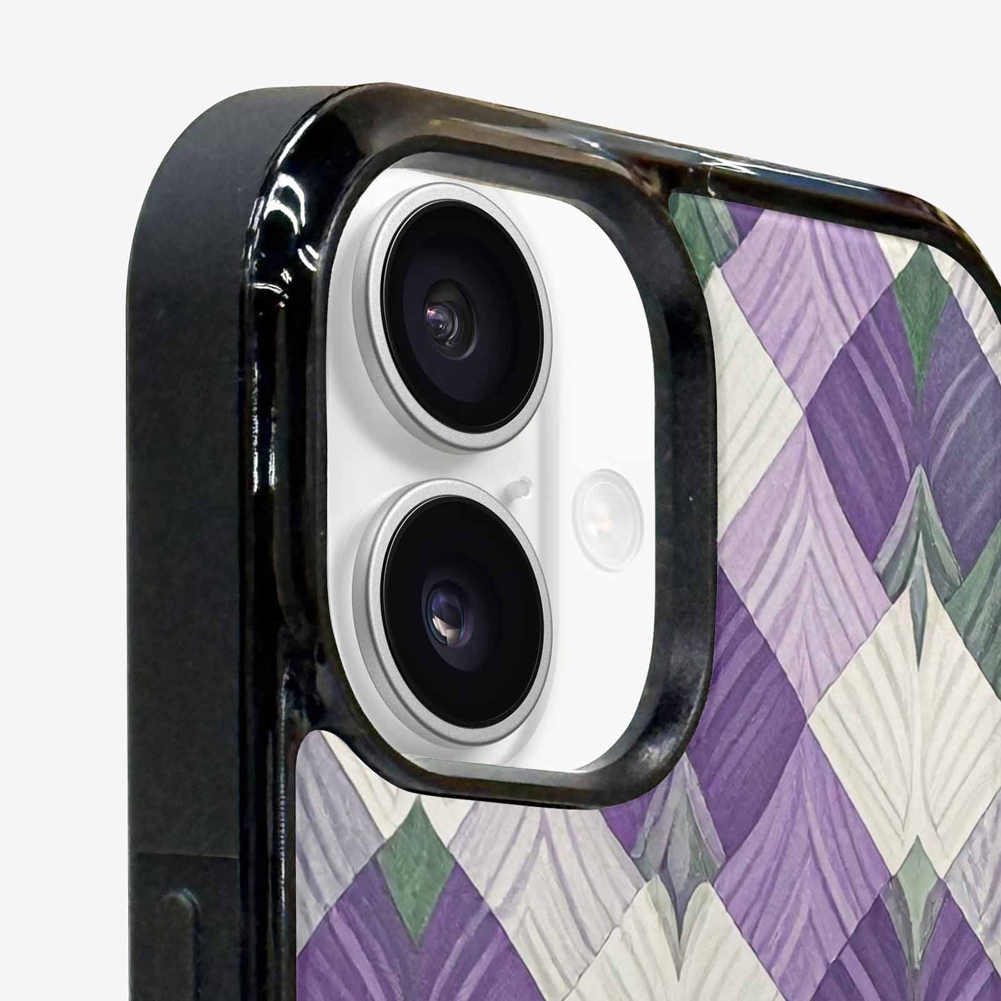 iPhone 16 Plus Case — Genderqueer Flag Color Theme Small Rainbow, Custom Art Phone Cover