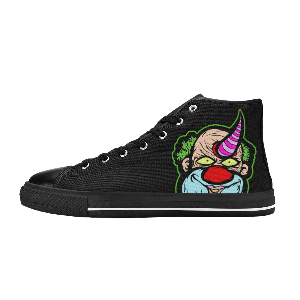 MEN'S Clown Men’S High Top Canvas Cottagecore Custom Shoes