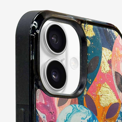 iPhone 16 Case — Aliens Marblealiens Pattern Doe, Custom Phone Case