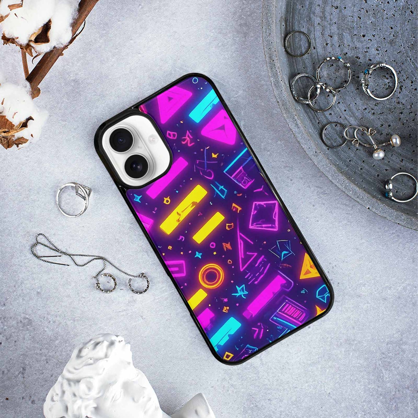 iPhone 16 Plus Case — 80s Retro Motif 80s Retro Motifs, Custom Phone Case