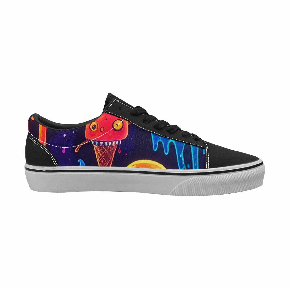 WOMEN'S Ice Cream Monsters  Lace-Up Canvas Dreamlike Shoes