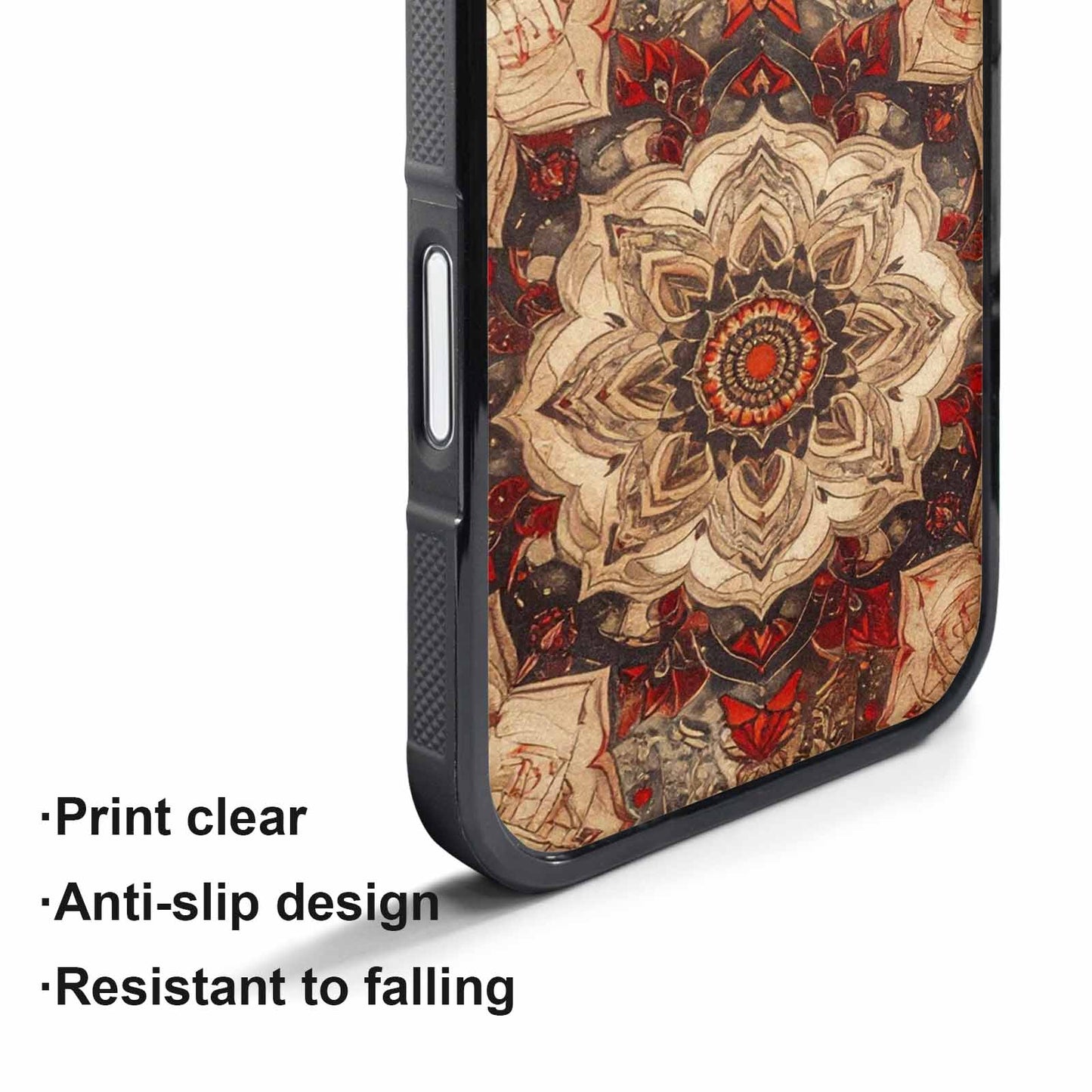 iPhone 17 Pro Max Case — Small Mandala Pattern, Randomly Floral, Original Design Phone Case