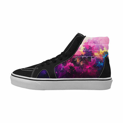 WOMEN'S Galaxy Art High Top Canvas Custom Fashion Cottagecore Custom Sneakers