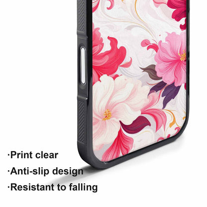 iPhone 17 Pro Max Case — Marble Floral, Original Design Phone Case