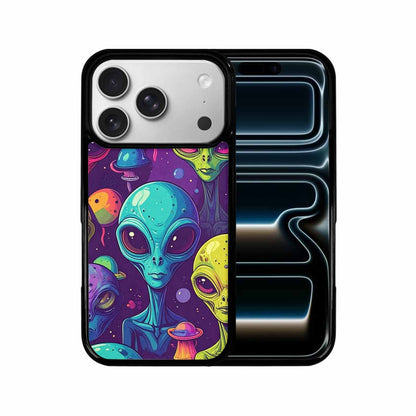 iPhone 17 Pro Case — Alien Ufo Cartoon Art Pattern Alien, Custom Art Phone Cover