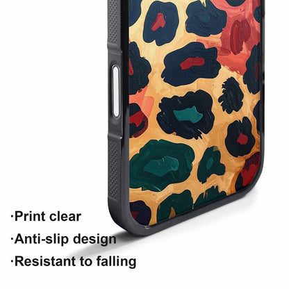 iPhone 17 Pro Case — Leopard Wallpaper Print Animal Print, Customized Protective Case