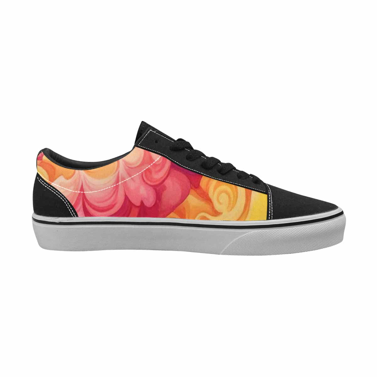 WOMEN'S Tie Lace-Up Canvas Wallpaper Art Sneakers