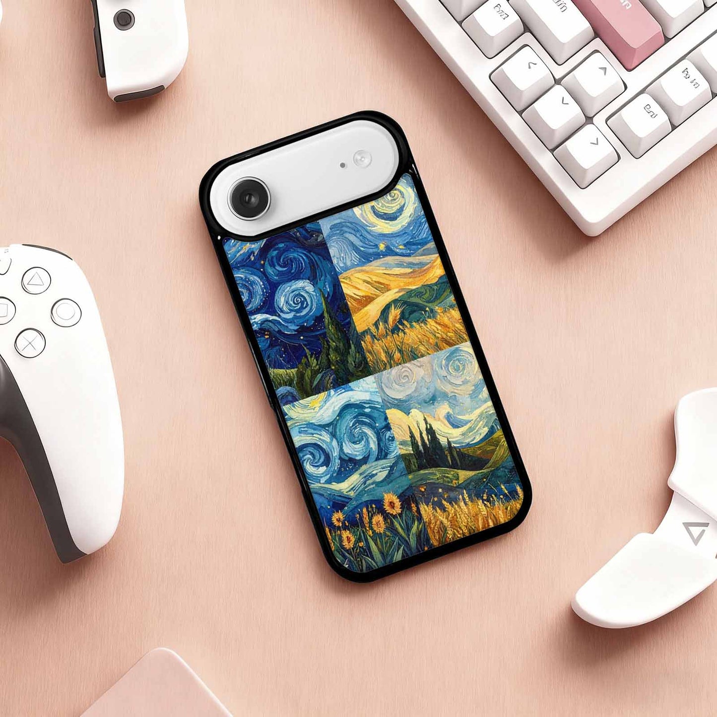 iPhone 17 Air Case — Small Van Gogh Style Swirl Galaxy, Custom Print Case Cover