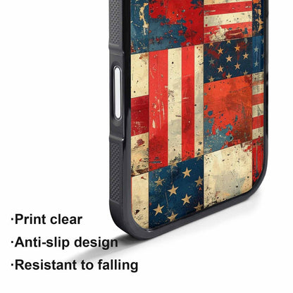 iPhone 17 Pro Max Case — Small American Flag Stars Galaxy Space, Custom Phone Case