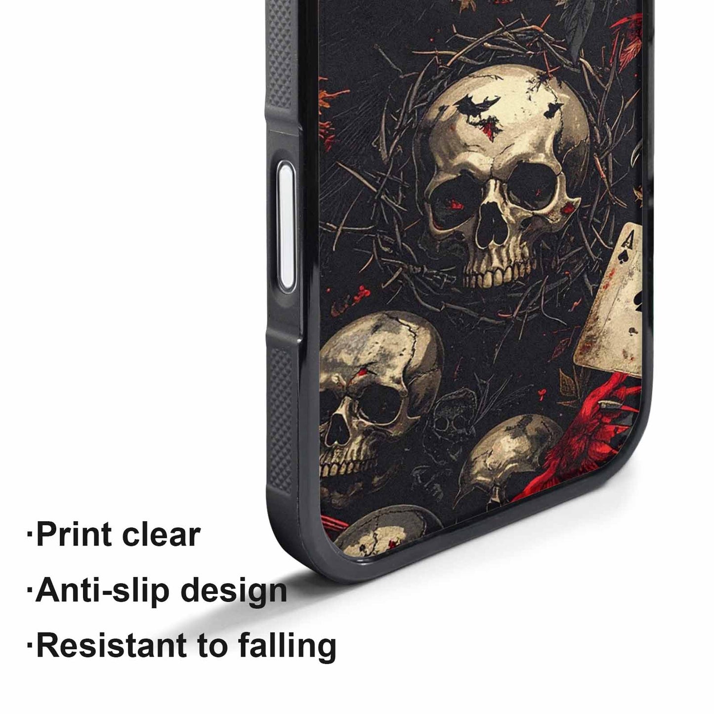 iPhone 17 Pro Max Case — Skull Dark Art Gothic Print Gothic, Custom Designed Case Cover