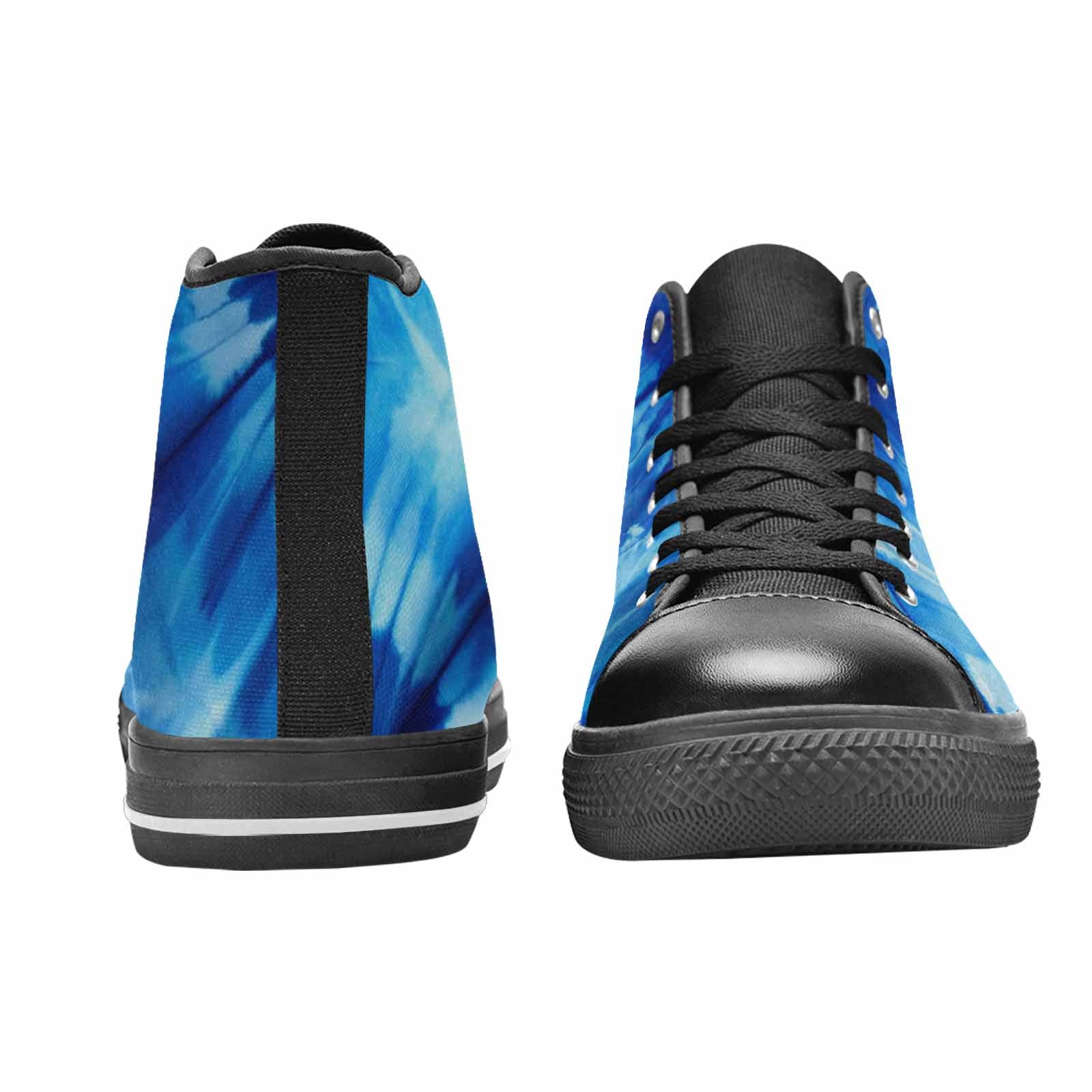 MEN'S Tie Dye Shibori Indigo High Top Canvas Vivid Sneakers