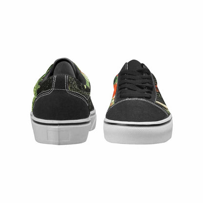 WOMEN'S Dragon Scale Lace-Up Canvas Melting Art Sneakers