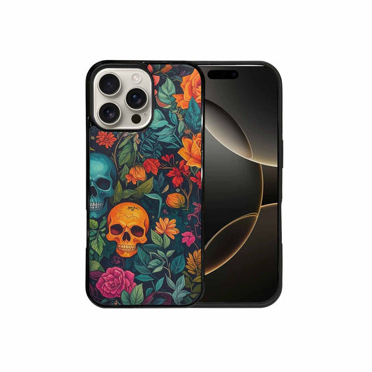 iPhone 16 Pro Max Case — Skulls Botanicalskulls Pattern B2f Personalized Phone, Custom Designed Case Cover