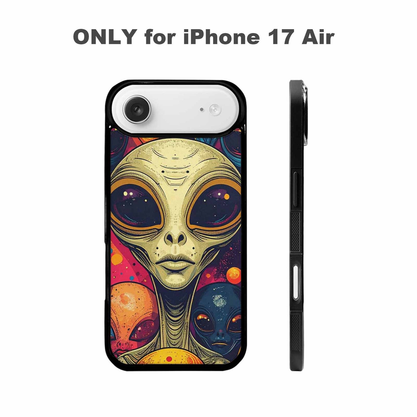 iPhone 17 Air Case — Alien Ufo Cartoon Art Pattern Alien, Original Design Phone Case