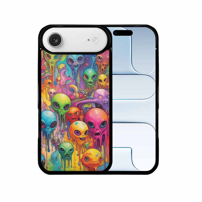 iPhone 17 Air Case — Melting Aliens Pattern Hundreds Of Alien, Personalized Phone Case