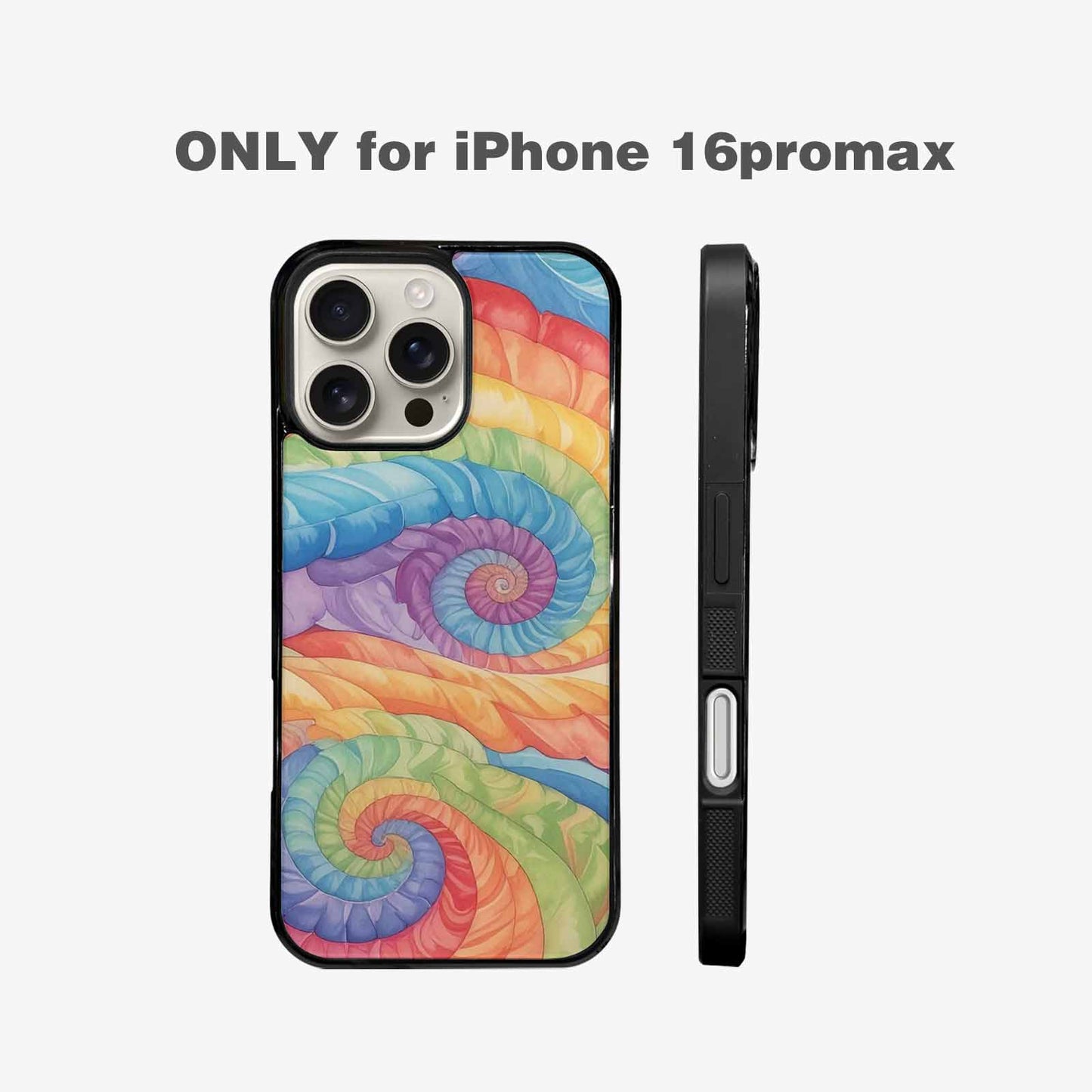 iPhone 16 Pro Max Case — Tie Dye Swirls Tie Dye Swirls, Custom Print Case Cover