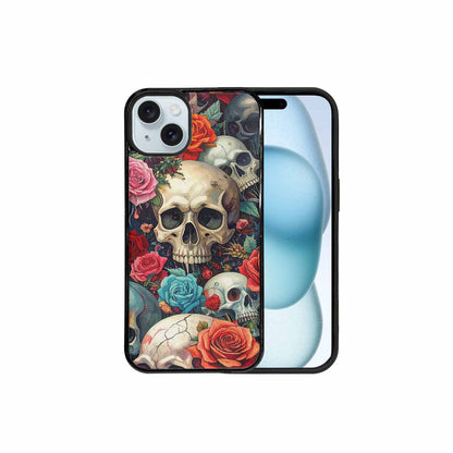 iPhone 15 Plus Case — Skulls And Rosesmelting Skulls A Aor, Customized Protective Case