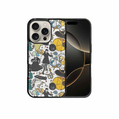 iPhone 16 Pro Case — Noir Spy Silhouette Pen Ink Noir, Original Design Phone Case