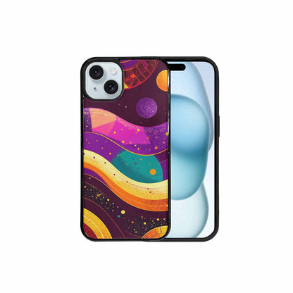 iPhone 15 Plus Case — 1970s Disco Art Pattern, Custom Printed Phone Case