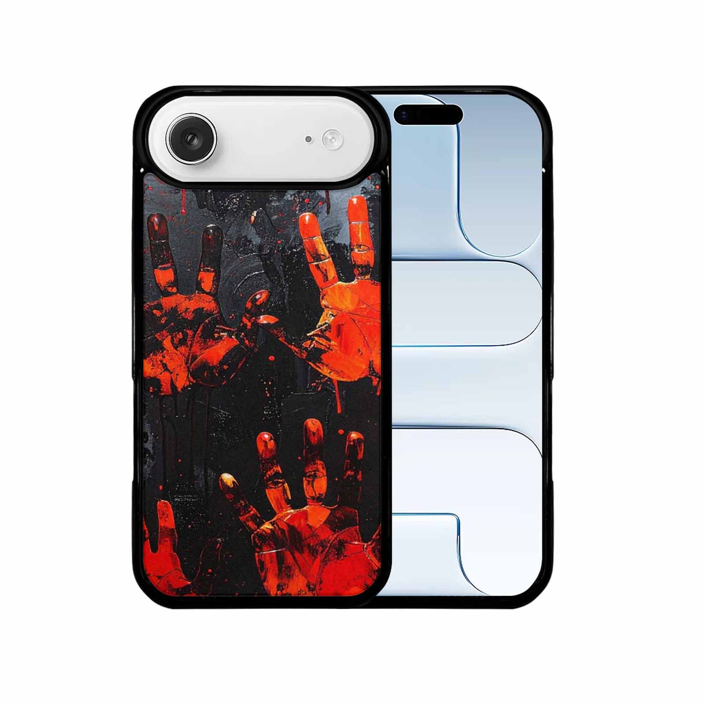 iPhone 17 Air Case — Halloween Splatter Handprint, Custom Phone Case