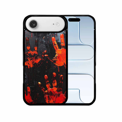 iPhone 17 Air Case — Halloween Splatter Handprint, Custom Phone Case