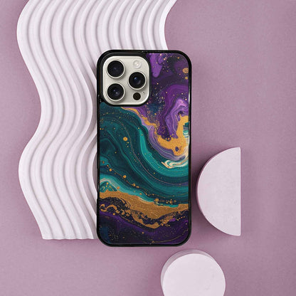 iPhone 16 Pro Max Case — Marble Galaxy Swirl, Customized Protective Case