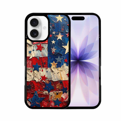 iPhone 17 Case — Patriotic Stars And Stripes Galaxy Space, Personalized Phone Case