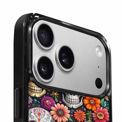 iPhone 17 Pro Max Case — Greyscale Black And White Gothic Skulls, Personalized Phone Case
