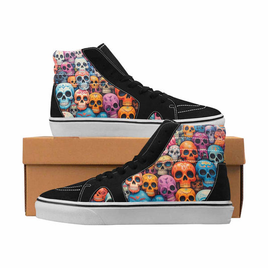 MEN'S Skulls High Top Canvas Artist-designed Dreamcore Customized Sneakers