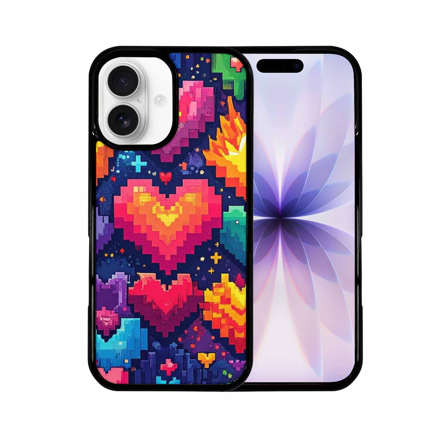 iPhone 17 Case — Pixel Art Bit Burst Original Art, Custom Designed Case Cover