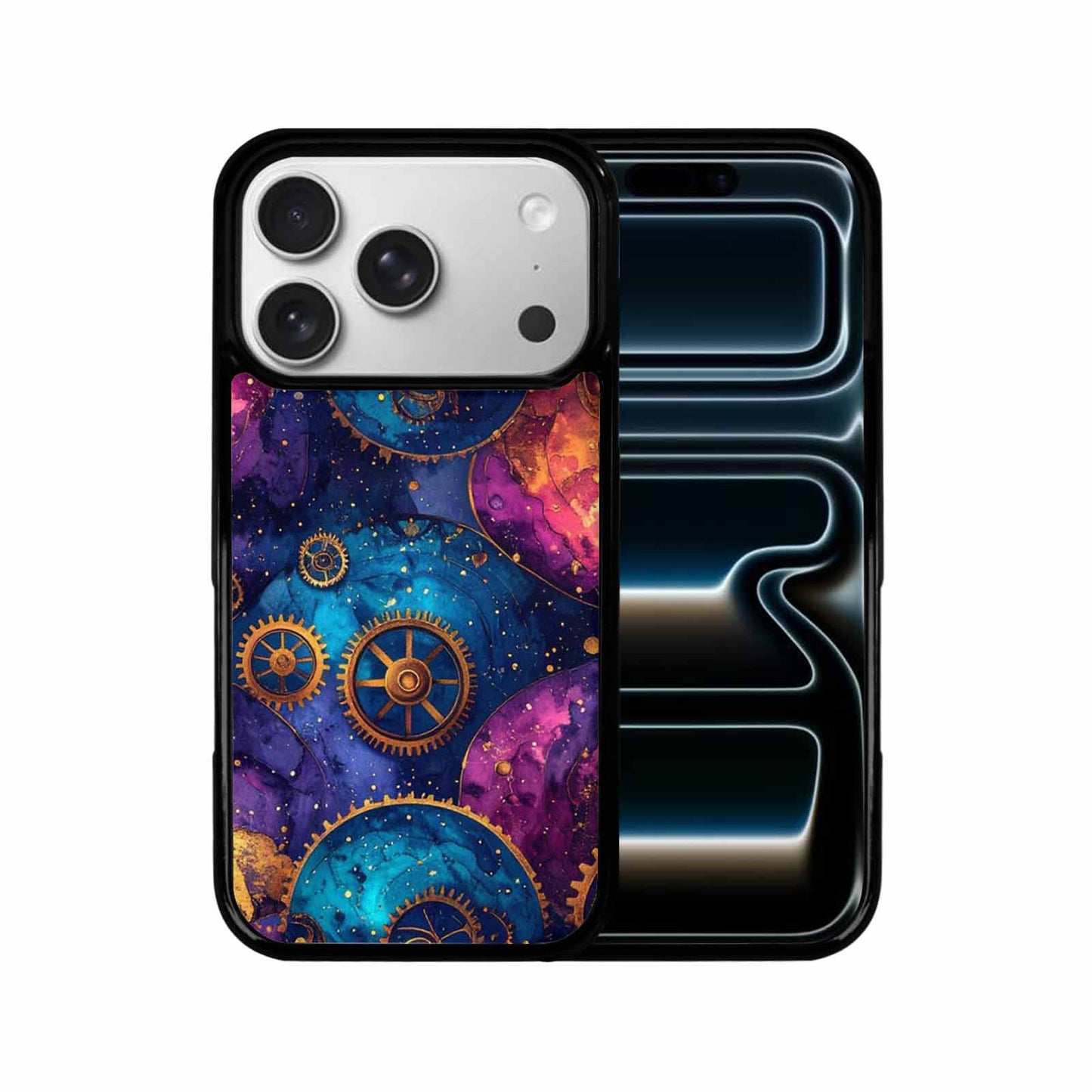 iPhone 17 Pro Case — Steampunk Galaxy Art Seamless Pattern Galaxy, Original Design Phone Case