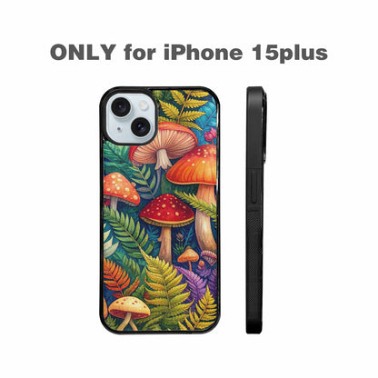 iPhone 15 Plus Case — Mushrooms Botanicalmushrooms P Cix, Custom Made Phone Cover