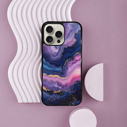 iPhone 16 Pro Max Case — Marble Galaxy Custom Personalized Phone Cover, Unique Phone Case Design