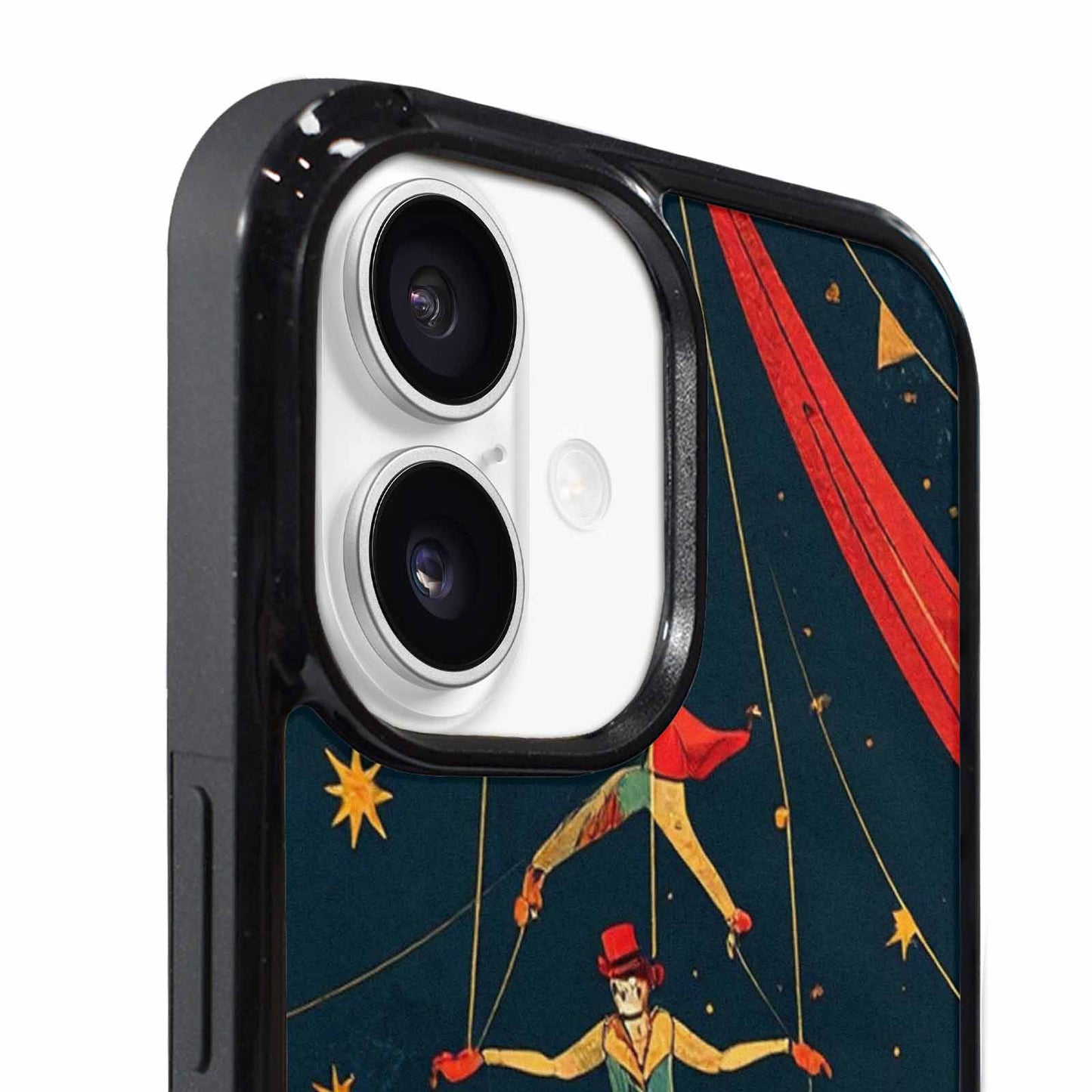 iPhone 17 Case — Vintage Circus Art Pattern Retro Vintage, Custom Printed Phone Case