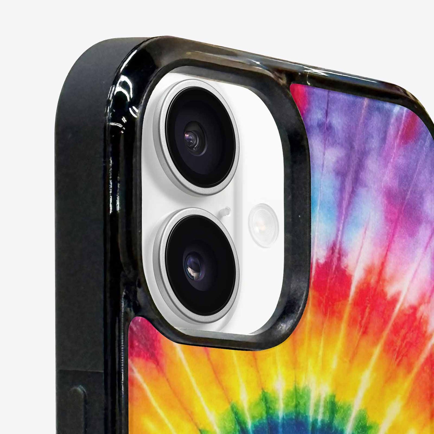 iPhone 16 Plus Case — A1 Fly Rainbow Spiral Tie Dye, Custom Phone Case