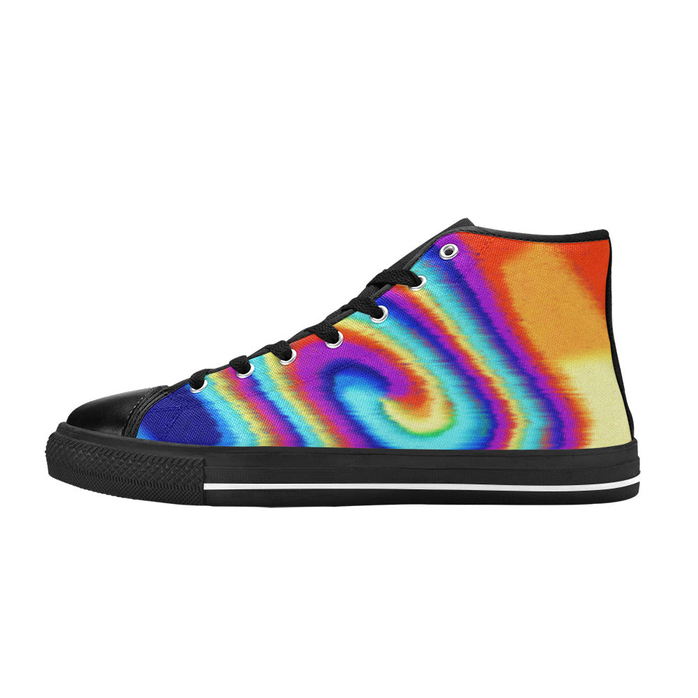 WOMEN'S Tiedye High Top Canvas Cottagecore Shoes