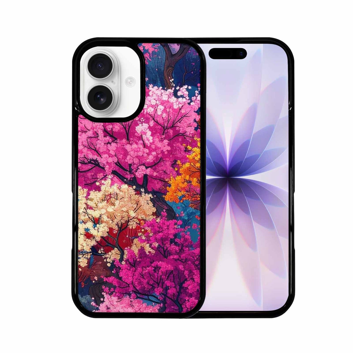 iPhone 17 Case — Cherry Blossom Branch Pattern Original Art, Custom Designed Case Cover