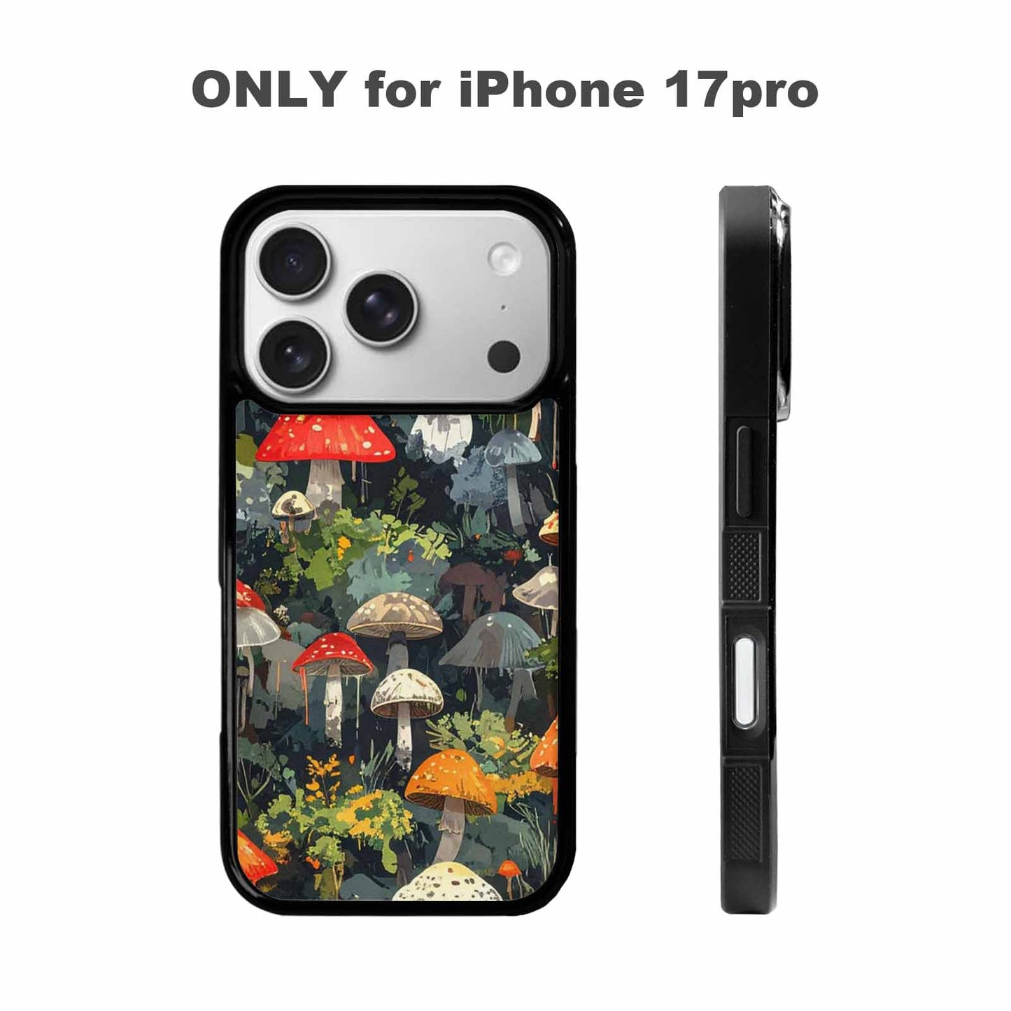 iPhone 17 Pro Case — Mushrooms Camomushrooms Patter Cwy Camo, Custom Phone Case