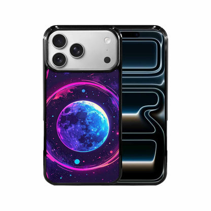 iPhone 17 Pro Max Case — Neon Winter Moon Cartoon Cute, Custom Designed Case Cover