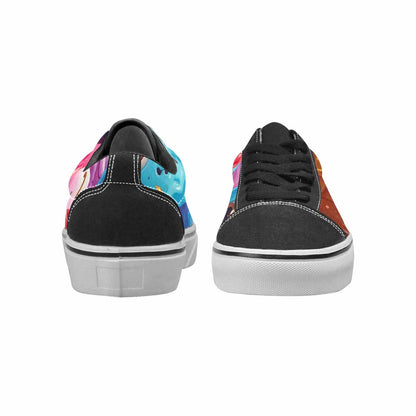 WOMEN'S Melting Icecream Monster Cherry Canvas Lace-Up Dark Academia Sneakers