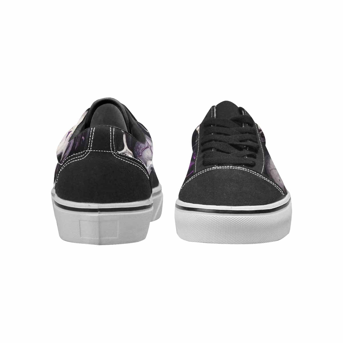 WOMEN'S Rainbow From Skull S Lace-Up Canvas Y2K Custom Shoes