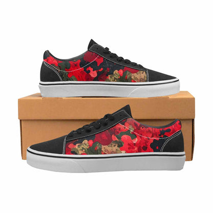 MEN'S Military Camouflage Blotch Canvas Lace-Up Grunge Custom Sneakers