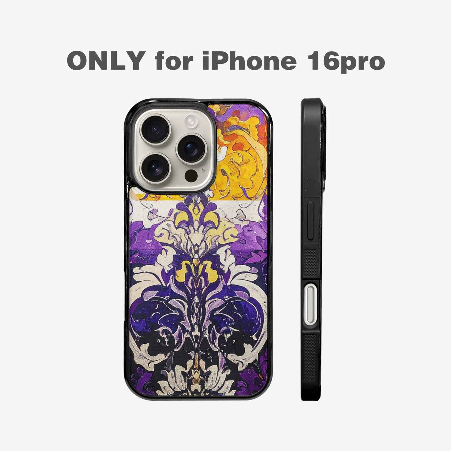 iPhone 16 Pro Case — Nonbinary Flag Color Theme Small Rainbow, Custom Art Phone Cover