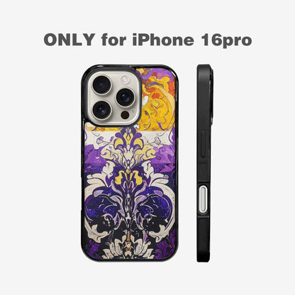 iPhone 16 Pro Case — Nonbinary Flag Color Theme Small Rainbow, Custom Art Phone Cover