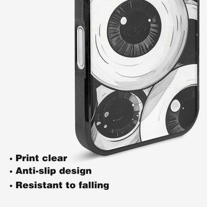 iPhone 16 Case — Googly Cartoon Eyeballs, Customized Protective Case