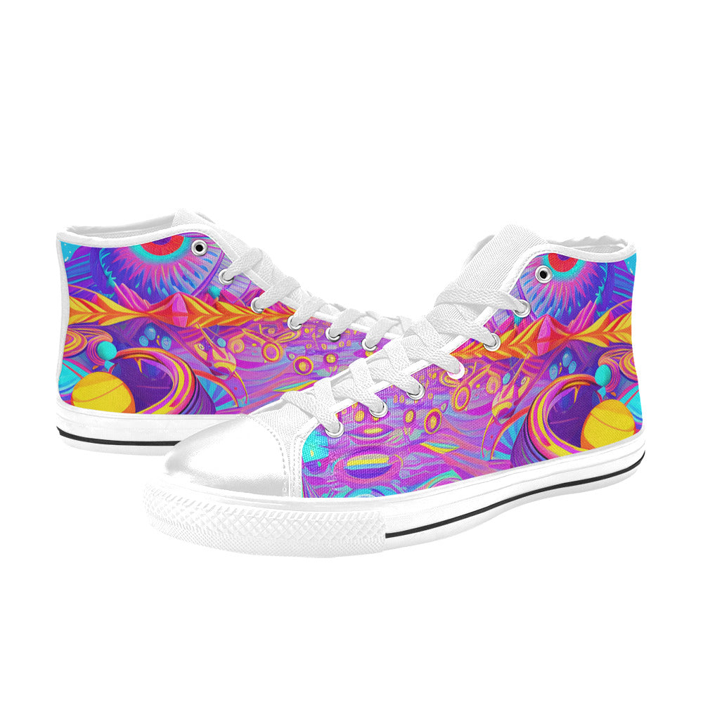 MEN'S Trip Art 3 Men’S High Top Canvas Aesthetic Sneakers