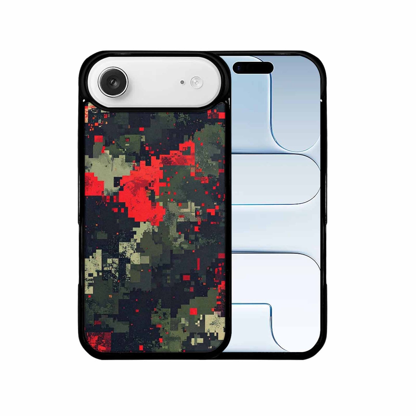 iPhone 17 Air Case — Small Military Camouflage Blotch Pattern Camo, Custom Printed Phone Case